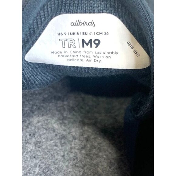 Allbirds Men's Tree Runners Sneakers M9 Blue Mesh Knit Comfort Athletic - Picture 6 of 9